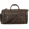 Duffel Bags Men's Genuine Leather 23 Inch Travel Men Real Cow Skin Overnight Big Hand Luggage Male Business Trip Weekend Bag