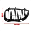 Directions Transmissions Grilles de rein avant de voiture Grille de course pour E60 E61 Série 5 M5 520I 535I 550I 20042010 Double Ligne Double Sla Dhfmy