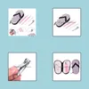 Kit per nail art 4 pezzi Set per manicure in custodia per sandalo in pu con kit da viaggio per la cura delle unghie Forbici per tagliaunghie Strumento per toelettatura Pedicure Drop Del Dhj1Q