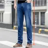 Jeans masculinos Jeans de verão extra longos de 117 cm de altura finos esticados mais tamanho 40 42 44 Slim Fit Slim Fit High Blue Denim Troushers T2221102
