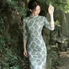 Vêtements ethniques Robe chinoise Qipao Moderne Femmes Dentelle Slim Cheongsam Traditionnel Harajuku Hanfu Robe Orientale Vintage Robe Chino Mujer