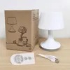 Lampes de table LED recharge à distance veilleuse USB rechargeable lampe de bureau de chevet chambre décoration éclairage moderne minimaliste lumières