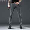 Herrenjeans 2021 Frühling und Herbst Neu Herren Trend Graue Jeans Slim Fit Lässige klassische Herren Mid-Waist Hochwertige Skinny Markenjeans 28-36 T221102