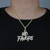 Chains High Quality Arrived Hip Hop Letter No Favors Charm Pendant With Gold Silver Plated Mens Hiphop Initial Jewelry Wholesale