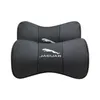 2 pièces personnalisé voiture cou oreiller en cuir véritable respirant oreillers coussin pour Jaguar F-PACE F-TYPE E-PACE XJ XF XE XK I-PACE XFL XEL