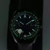 NEW Mens Watch JHF 4 styles 44 25mm Moonwatch 9300 Automatic Movement Chronograph Fabric Leather Strap Mechanical Gents Watches230W