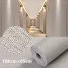 Fondos de pantalla Autoadhesivo 3D Cubierta de pared 3D Pegatizas de lino impermeables Sala de estar Decoraci￳n del hogar