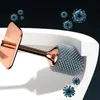 Toilet Brushes Holders IZEFS Wall-Mounted Easy To Clean Head No Dead Corner Cleaning WC Tool Bathroom Accessories Set 221103