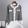 Chandails pour femmes Designer Cardigan tricoté Petit parfum Mode coréenne Polaire Épaissir Pull