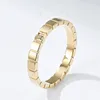 Squares Inlaid Diamond Stainless Steel Band Rings Finger Tail Ring for Girl Cute Fashion Jewelry