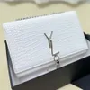 Moda Çantalar Omuz Lüks Tasarımcı Çantalar metal zincir altın gümüş kadın Çanta Hakiki Deri çanta Flip kapak diyagonal Messenger Crossbody Çanta Çanta 05