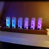 Relojes de mesa Led Pseudo Glow Tube Reloj Retro Atmósfera Lámpara Luminosa Alarma Sala Decoración Regalo