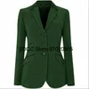 Costumes pour femmes femmes chevrons Blazer coupe ajustée simple boutonnage panneau col robe banlieue dîner bureau dame manteau Blaser Femme