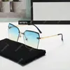 Randlose rechteckige Sonnenbrille für Damen, modische Sonnenbrille, rahmenlose quadratische Brille für Herren, Kunstwerk, Gaps-Brille, ultraleichte Brille, Unisex-Brille für den Außenbereich