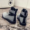 Boots Men Ankle Houndstooth Dress Shoes Business Leather Buckle Strap Flat Pointed Toe Male Casual Nightclub Party