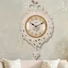 V￤ggklockor pendel vit kreativ klocka modern design lyx ovanlig 3d tyst j￤tte antik 80 cm relojes konst