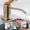 Liquid Soap Dispenser Kitchen s 500ml Build in For Bathroom Accessories Stainless Steel Pump PE Bottle 221103