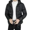 Men's Down Nice Brand Men Clothing Winter Cotton-Padded Jacket Warm Clothes Korean Stysle Coat Plus Size Long Sleeve Ropa Windbreaker Tops