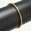 Link Armbänder Gold/Schwarz/Silber Farbe Fuchsschwanz Armband Männer Frauen Trendy Metall Hand Kette Charme Hip Hop Schmuck zubehör Mode