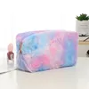 Couleur Gradient Beau Sac de maquillage en peluche Femmes Voyage Bag Toitrage Fille fille grande capacit￩ Sacs de cosm￩tique Case portable