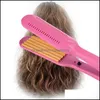 Alisadores de cabelo Crimper profissional Curador de corrugado Curling Curador de ferro Styler de lençol elétrico de lençol elétrico para Drop Delive DHVRH