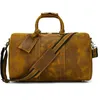 Duffel Bags Top Quality Casual Male Travel Genuine Leather Men Laptop Handbag Large Capacity Cowhide Bag Weekend Messenger