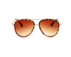 дизайнерские солнцезащитные очки маленькая пчела мода новые металлические солнцезащитные очки в большой оправе ретро мужские и женские высококачественные очки UV400