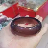 Bangle Natural Purple Agate Handcarved Jade Real Bracelets Stone For Women Men Wide Face Bracelet