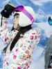 Kayak ceketleri çocuk tek parça kayak takım elbise erkek kız snowboard takım elbise rüzgar geçirmez su geçirmez çocuklar seti sıcak kış giyim sk052