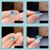 Cluster Rings Cluster Rings Kjjeaxcmy Fine Jewelry 925 Sterling Sier Inlaid Natural Swiss Blue Topaz Women Vintage Lovely Oval Adjus Dhzha