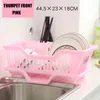 Ganci in plastica rosa/bianco/verde/blu cucina da cucina asciugatura piastra per asciugatura a portata di portata per scarico di archiviazione Accessori di stoccaggio