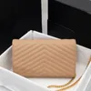 Cadeia de bolsa crossbody flap carteira de couro genuíno bolsas de mensagens acolchoadas para costura de onda bolsa de bolsa feminina embreagem de tira destacável moda