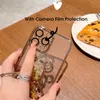 Clear Silicone Covers Glitter Bling Quicksand Cute Bear Cases For iPhone 14 13 12 11 Pro Max XS XR