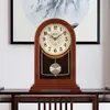 테이블 시계 yy 간단한 조용한 데스크탑 책상 시계 홈 레트로 쿼츠 아트 장식