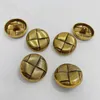Metal Round Braided Sewing Button Gold Silver Diy Clothing Buttons for Coat Jacket Sweater Jacket