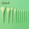 10Pcs/Bag Makeup Brushes Set Summer Candy Color Foundation Eyeshadow Powder Soft Synthetic Fiber Beauty Make Up Brush