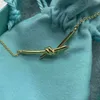 Necklaces s s necklace solid colour diamond Knotted design jewelry casual style Christmas gift jewelrys temperament versatile