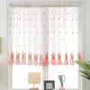 Curtain Hobbylane 1pc Peacock Perizered Window Short for study Decor