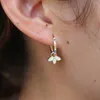 Boucles d'oreilles pendantes bijoux de mode 925 boucle d'oreille en argent Sterling pour les femmes Cz suspendus goutte pierre Pendientes Mujer boucle d'oreille