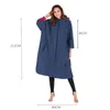 Vestes de chasse Vip-adulte imperméable Robe à langer manches 3/4 veste de plage extérieur coupe-vent cape polaire doublure manteau Poncho