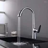 Robinets de cuisine, robinet extractible gris pistolet avec lavabo à eau froide mélangée, évier rotatif