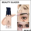 Foundation 6Colors Matte Liquid Foundation Longlasting Whitening And Concealer Face Primer Cream Waterproof Hydrating Makeup Cosmeti Dh64G