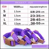 Dog Collars Leashes Pet Dog Collar Classic Solid Basic Polyester Nylon Dogs With Quick Snap Buckle Pl Rope 7 Colors Drop Delivery Dhdeh