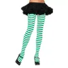 Women Socks Multicolor Striped Tights Stockings Christmas Halloween Cosplay Pantyhose