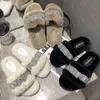 Slippers Women House Flats Flip Flops Shoes Female Bling Casual Slides Spring Autumn Furry For Ladies Home