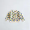 Giyim Setleri 9684B Bebek giysileri Örme 2022 Spring Girl's Sweater Bebek Hırdi veya Kayış Bodysuit