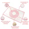 Table Mats Kneading Dough Mat Silicone Grill Baking Pizza Maker Pastry Kitchen Cooking Gadgets Bakeware Pad Sheet