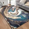 Carpets Abstract Marble Pattern Carpet Geometric Painting Printed Soft For Living Room Anti-slip Rug Floor Mat Home Decor Tapis