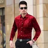 Mens Long Sleeve Dress Shirts Spring Autumn Shirt Slim Fit Business Shirts Fashion Male Tops