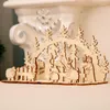 Décorations de noël, panneaux de Table, camion, père noël, bonhomme de neige, arbre en bois